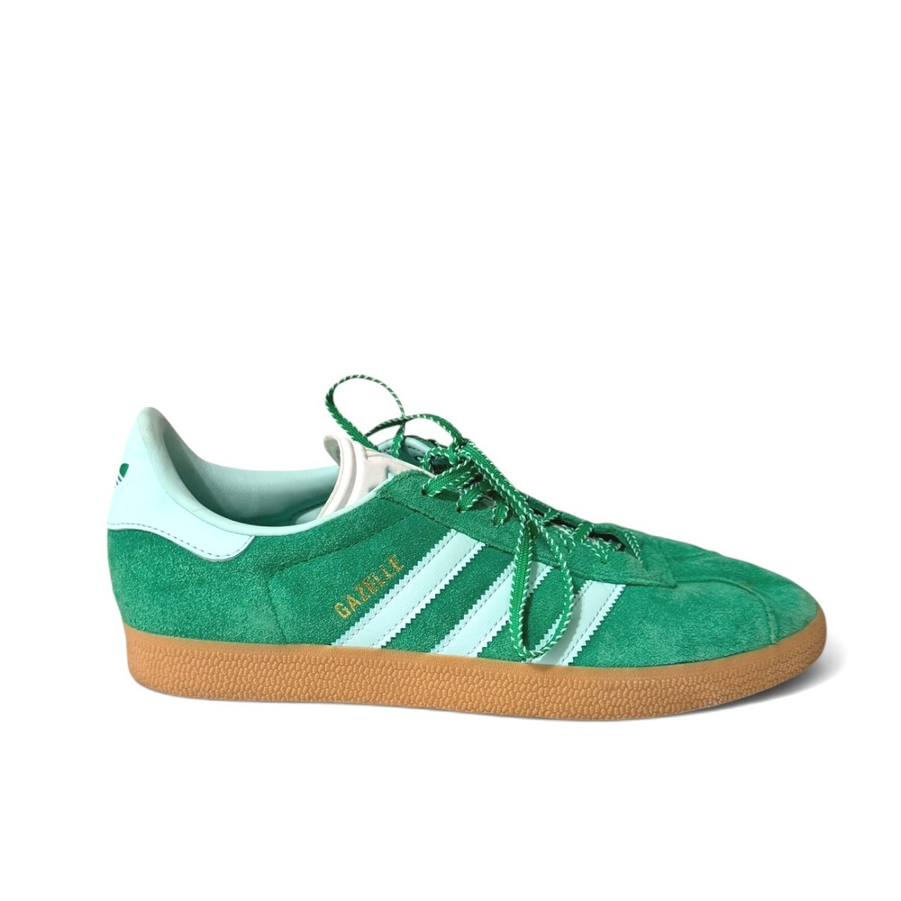 Adidas women's Gazelle green semi flash aqua Sneakers Size 10